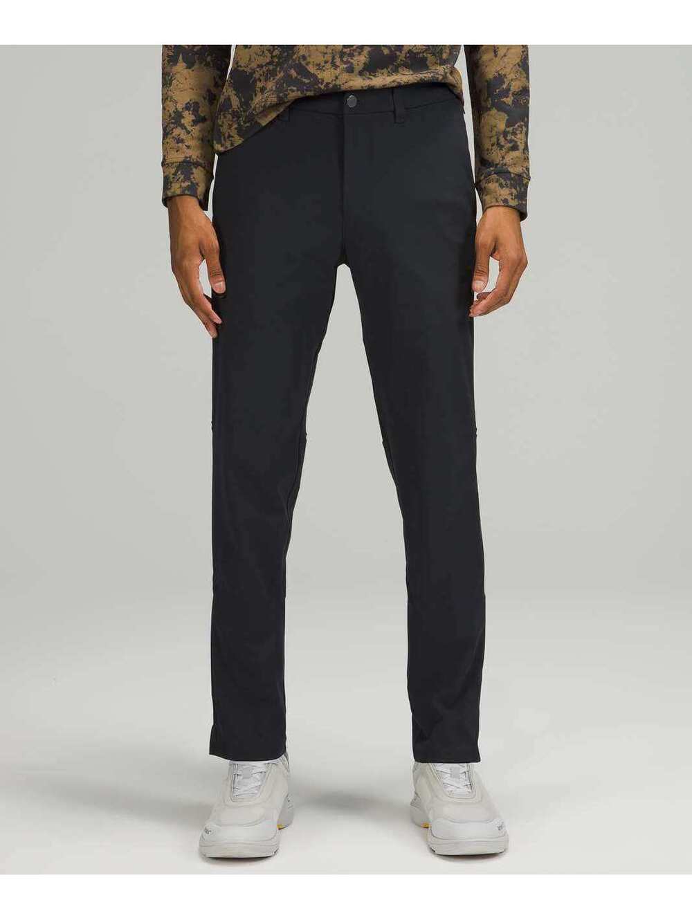 Lululemon Commission Slim-Fit Pants 34 x 32 Warpstreme Obsidian Dark Gray Chino